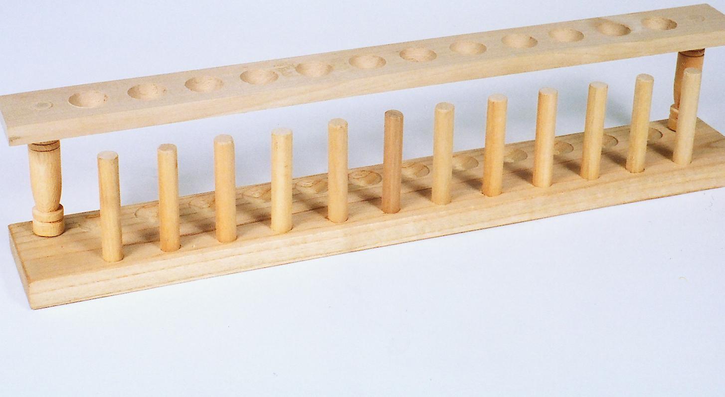 Wooden Test Tube Rack 12 places